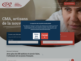 'artisanat.fr' screenshot
