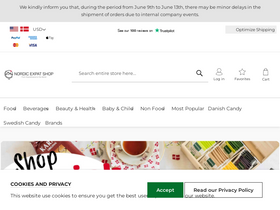'nordicexpatshop.com' screenshot
