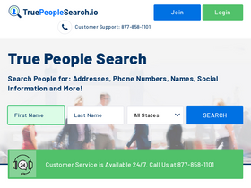 'truepeoplesearch.io' screenshot