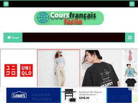 'coursfrancaisfacile.com' screenshot