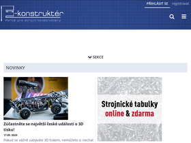 'e-konstrukter.cz' screenshot