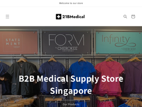 21bmedical.com homepage screenshot