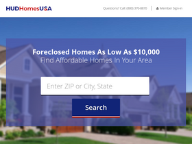 'hudhomesusa.org' screenshot