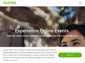 'quicket.com' screenshot