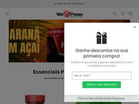 vitapowernutrition.com.br homepage screenshot