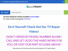'tvpartstoday.com' screenshot