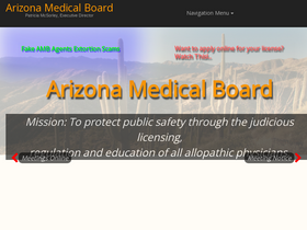 'azmd.gov' screenshot