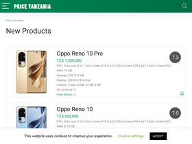 'priceintanzania.com' screenshot