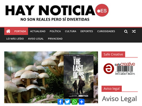 'haynoticia.es' screenshot