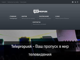 'telepropusk.ru' screenshot