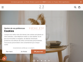 23eme-ete.com homepage screenshot