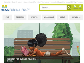 'mesalibrary.org' screenshot