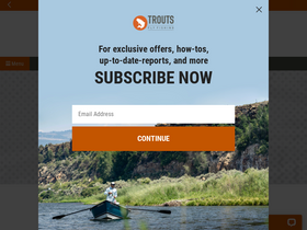 'troutsflyfishing.com' screenshot