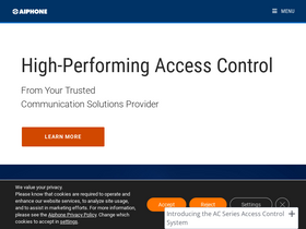 'aiphone.com' screenshot