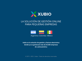 'xubio.com' screenshot