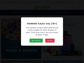Unique Distribution homepage screenshot