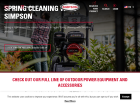 'simpsoncleaning.com' screenshot