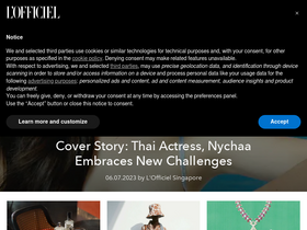 'lofficielsingapore.com' screenshot