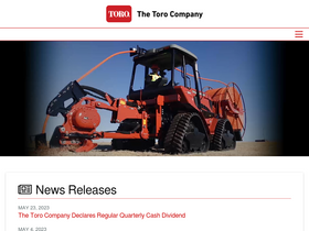'thetorocompany.com' screenshot