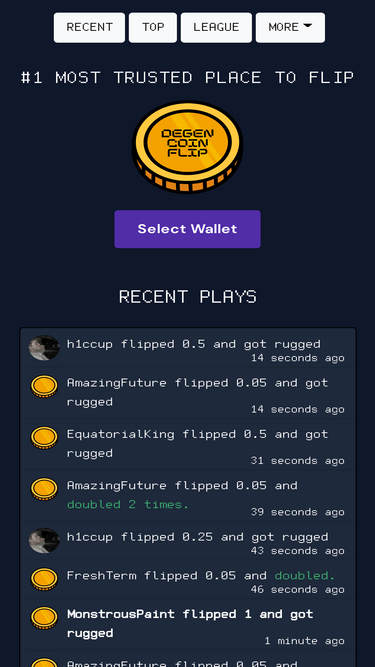 degencoinflip.com