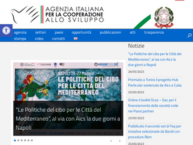 'maputo.aics.gov.it' screenshot