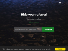 'dereferer.link' screenshot