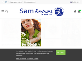 'samparfums.es' screenshot