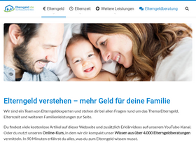 'elterngeld.de' screenshot