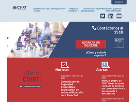 'csirt.gob.cl' screenshot