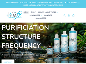 lifefxlivingwater.com homepage screenshot