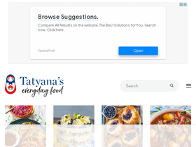 'tatyanaseverydayfood.com' screenshot