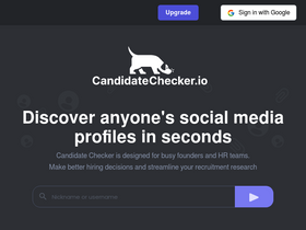 'candidatechecker.io' screenshot