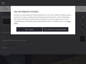 'toyota.co.uk' screenshot