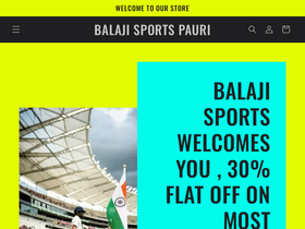 balajisportspauri.com homepage screenshot