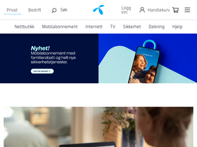 'telenor.no' screenshot
