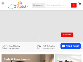 Cool Stuff & Accessories homepage screenshot