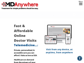 'mdanywhere.com' screenshot