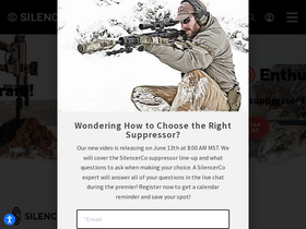 'silencerco.com' screenshot