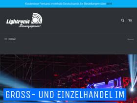 lightronic-shop.de homepage screenshot