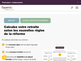 'sapiendo-retraite.fr' screenshot