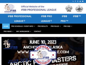 'ifbbpro.com' screenshot