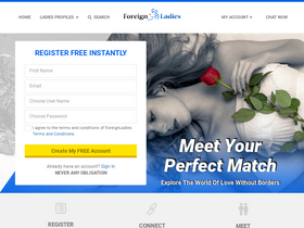 'foreignladies.com' screenshot