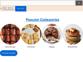'topwithcinnamon.com' screenshot