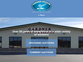 'gardnerauction.com' screenshot