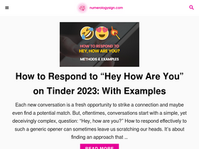 'numerologysign.com' screenshot