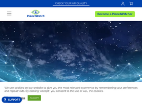 'planetwatch.io' screenshot