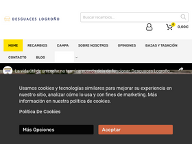 'desguaceslogrono.com' screenshot