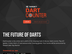 'dartcounter.net' screenshot