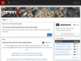 'tmnf.exchange' screenshot