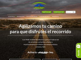 'pase.com.mx' screenshot